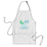 60 And Fabulous Birthday Gifts (Aqua) aprons