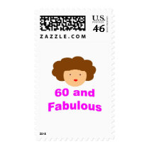60 and fabulous postage stamp