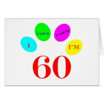 60 Balloons Greeting Cards