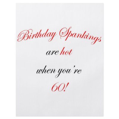 60 Birthday Spanking Flyer Design by oddballbirthdays9