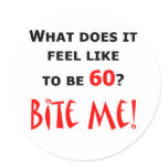 60 Bite Me! Round Sticker