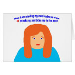 60 bites me in the ass greeting cards