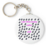 60 Cat Heads Old Key Chain