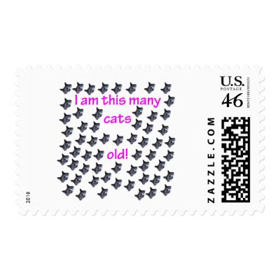 60 Cat Heads Old Stamps by thatsabigbirthday