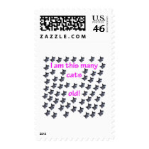 60 Cat Heads Old Postage