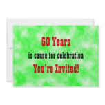 60  Celebration Personalized Invites