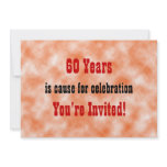 60  Celebration Custom Invitation