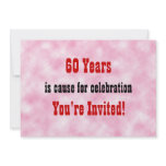 60  Celebration Custom Invite