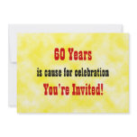 60  Celebration Personalized Announcement