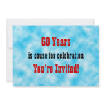 60  Celebration Custom Announcement
