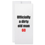 60  Dirty Old Man Rack Card Template