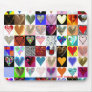 60 Hearts on a Mousepad