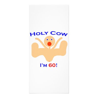 60  Holy Cow! Rack Cards by thatsabigbirthday4
