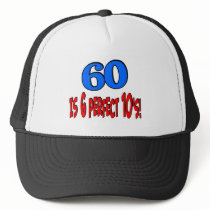 60 is 6 perfect 10's (BLUE) Trucker Hat