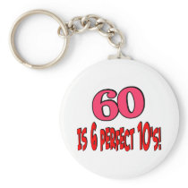 60 is 6 perfect 10's (PINK) keychains