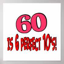 60 is 6 perfect 10s (PINK) Print