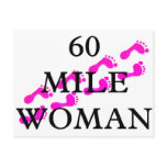 60 mile woman 8 feet post cards