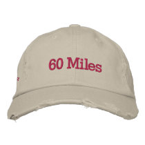 60 Miles/ Walking for Boobs Baseball Cap