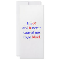 60 Never gone blind rack cards