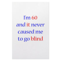 60 Never gone blind stationery