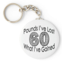 60 Pounds Lost Keychain keychains