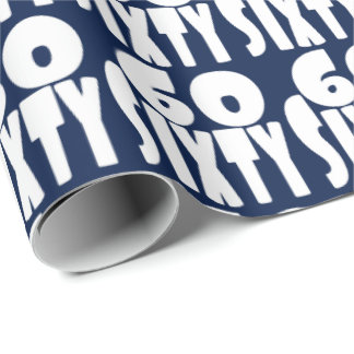 60 Birthday Wrapping Paper | Zazzle