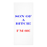 60 Son of a bitch Customized Rack Card