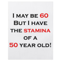 60 stamina personalized flyer