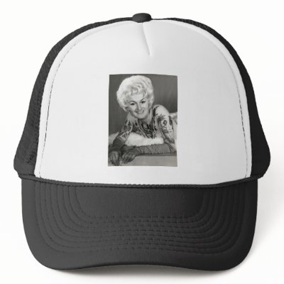 '60 Tattooed Lady Hat by spyderfyngers