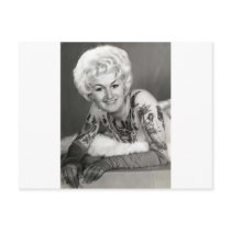 '60 Tattooed Lady Post Card