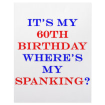 60 Where's my spanking? Customized Letterhead