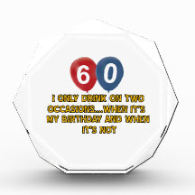 60 year old birthday designs award
