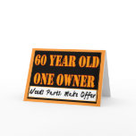 60 Year Old, One Owner - Needs Parts, Make Offer Card