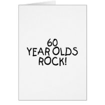 60 Year Olds Rock Card