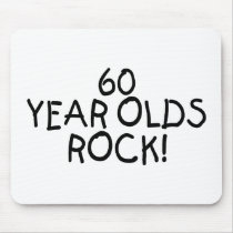 60 Year Olds Rock Mouse Pads