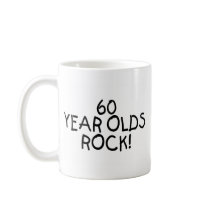 60 Year Olds Rock Coffee Mug