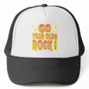 60 Year Olds Rock! (Pink) Hat by TShirtDotCom 60 Year Olds Rock! (Pink) Hat