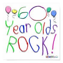 60 Year Olds Rock ! posters