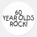 60 Year Olds Rock Stickers