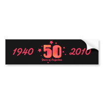 60 Years of Perfection Water Bottle Wrapper Bumper Stickers