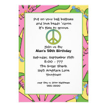 60s Birthday Party Invitation