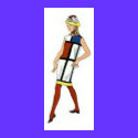 60s Colorblock Dress Magnet magnet