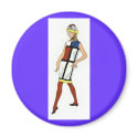 60s Colorblock Dress Magnet