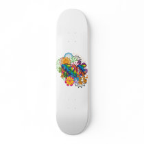 60's Flower Child Peace Skateboard