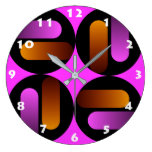 60's GEOMETRICAL PATTERN Wall Clock