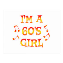 60s Girl postcards