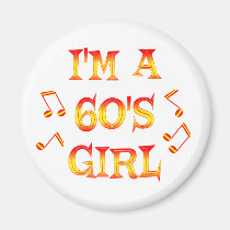 60s Girl magnets