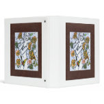 60s hippie flowers model painting Binders