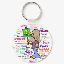 "60's" Hippie keychains