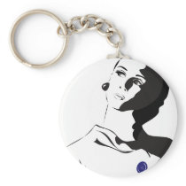 60's Lady Keychain